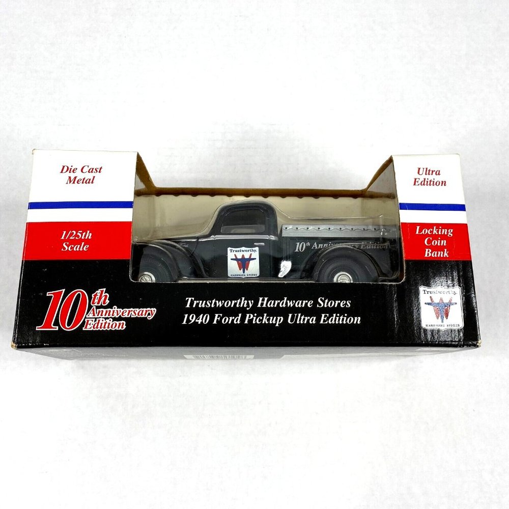 Liberty Classic 1940 Ford Pickup Trustworthy Hardware‎ 10 Annv 1/25 Diecast Bank
